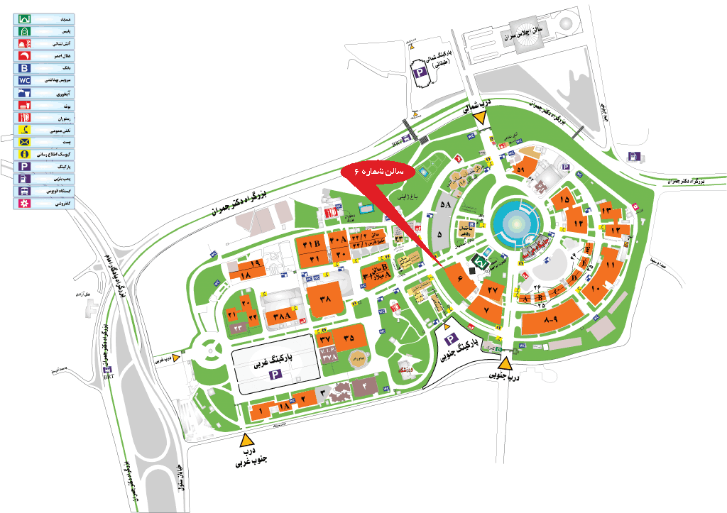 tehran international permanent fairground map fa big